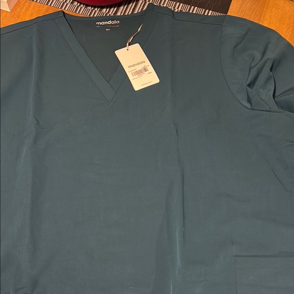 Mandala Teal scrubs size 5xl - Picture 2 of 7